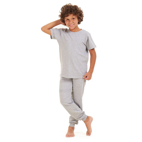Boys summer pajama set Grey t-shirt + Pants